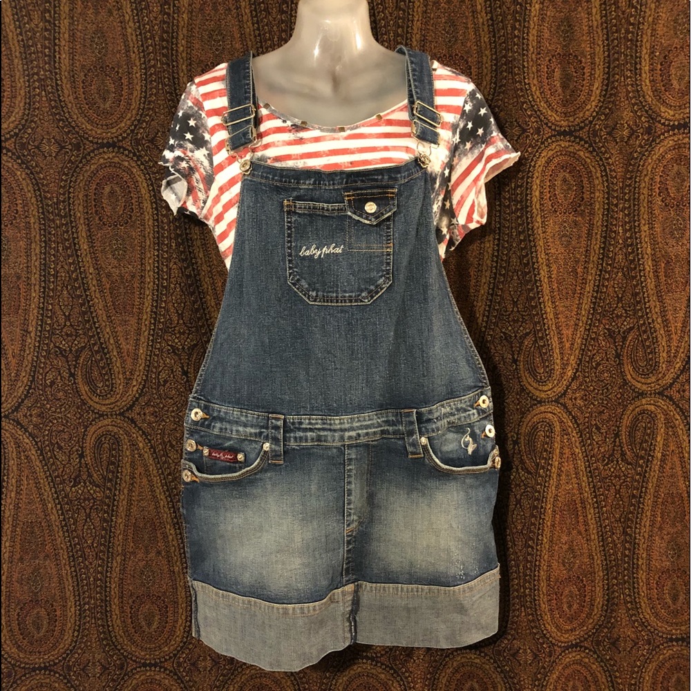 Baby Phat Overalls with a Skirt! ❤️